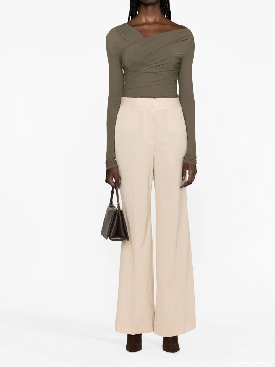 Cheap stretch-wool Women tailored McCartney Stella trousers flared 0712